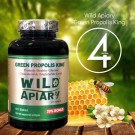 Wild Apiary Brazilian Green Bee Propolis King Capsule ■ 4 Bottles Value PK ■ USD$100 ■ US/CA Free Shipping ■