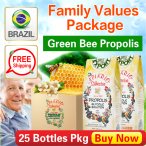 No.1 Sales ！25 BOTTLES FAMILY VALUE PACK FREE SHIPPING ■Brazil Green Propolis ■